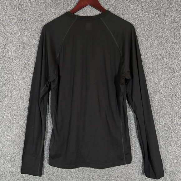 Icebreaker Body Fit 200 Merino Wool Crew Long Sleeve Shirt - Men's Size XL Black - Picture 4 of 7